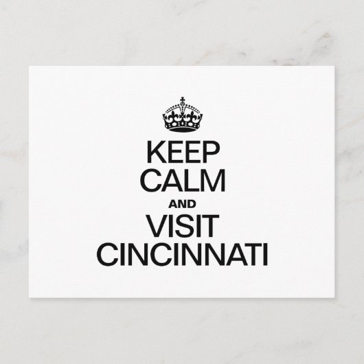 CARTE POSTALE CONTINUEZ DE VOUS DÉTENDRE ET DE VISITER CINCINATI (Devant)