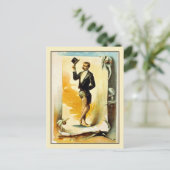 Carte Postale Contortionniste en Tuxedo et Top Hat (Debout devant)