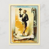 Carte Postale Contortionniste en Tuxedo et Top Hat (Devant)