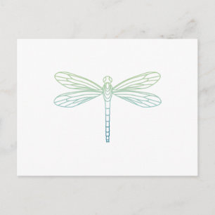 Carte Postale Contour de libellule