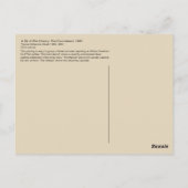 Carte Postale Contraband, Wood - Guerre civile (Dos)