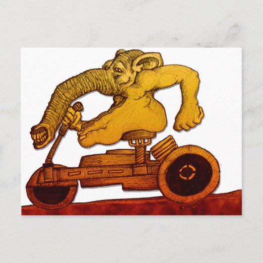 Carte Postale Contraption de montage (Devant)