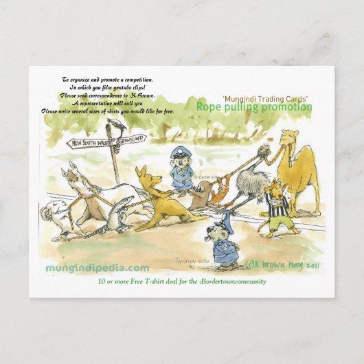 Carte Postale contrat de pub (Devant)