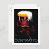 Carte Postale Contrat Vintage PosterEurope (Devant / Derrière)