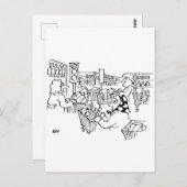 Carte Postale Contrôle de la circulation feux de circulation dan (Devant / Derrière)