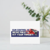 Carte Postale Contrôle des armes à feu (Debout devant)