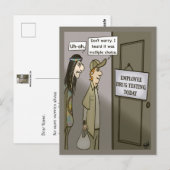 Carte postale Contrôle des médicaments des employé (Devant / Derrière)