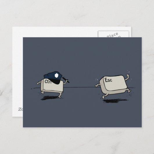 Carte Postale Contrôle/fuite (Devant / Derrière)