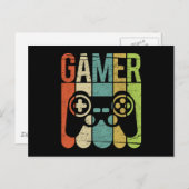 Carte Postale Contrôleur de jeu Gamer (Devant / Derrière)