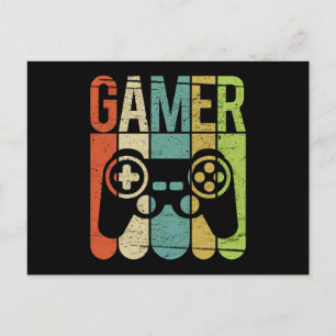 Carte Postale Contrôleur de jeu Gamer