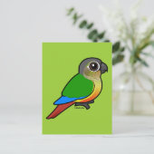 Carte Postale Conure jaune Birdorable (Debout devant)