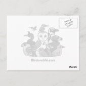 Carte Postale Conure jaune Birdorable (Dos)