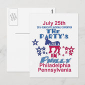 Carte Postale Convention démocratique (Devant / Derrière)