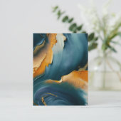 Carte Postale Convergence – Abstract Fields Of Motion And Gold (Debout devant)