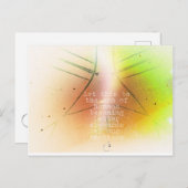 Carte Postale Convergence et expansion - teintes d'automne (Devant / Derrière)