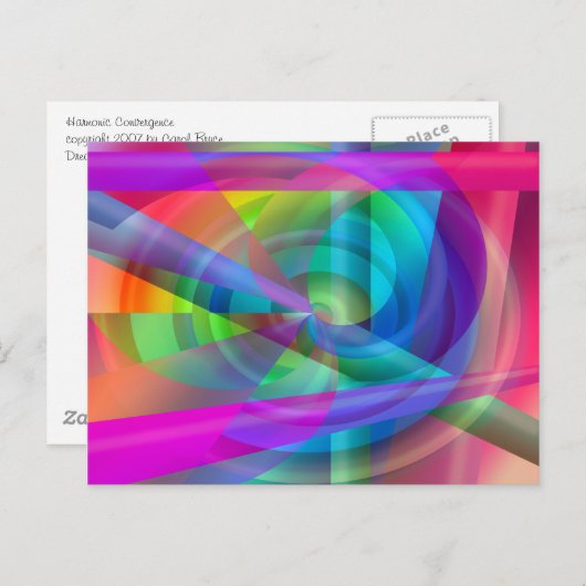 Carte Postale Convergence harmonique (Devant / Derrière)