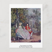 Carte Postale Conversation Dans Un Parc Par Thomas Gainsborough (Devant)