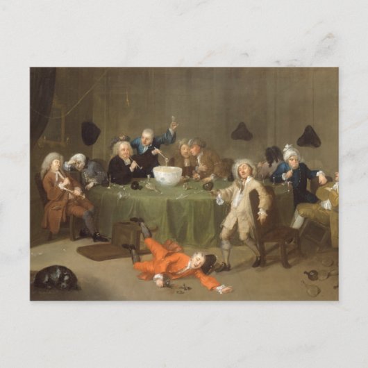 Carte Postale Conversation de Midnight, c.1732 (oil on can (Devant)