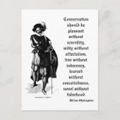 Carte postale "Conversation devrait être agréable" (Devant)