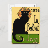 Carte Postale Conversation JazzFest Noir 1896 (Devant / Derrière)