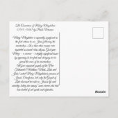 Carte Postale Conversion de Mary Magdalene (Dos)