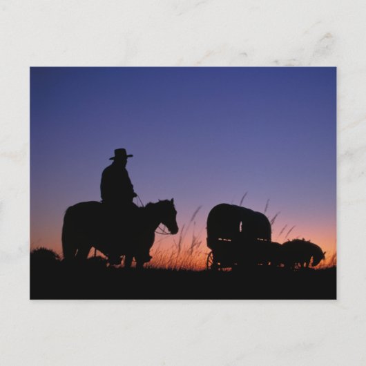 Carte Postale Convoi de chariots (Devant)