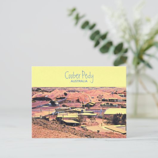 Carte Postale Coober Pedy ville minière Australie voyage (Debout devant)