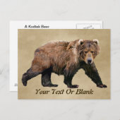 Carte Postale Cook bear (Devant / Derrière)