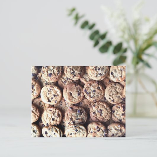 Carte postale Cookie Chip Chocolat (Debout devant)