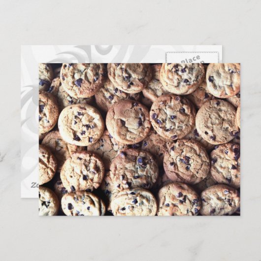 Carte postale Cookie Chip Chocolat (Devant / Derrière)