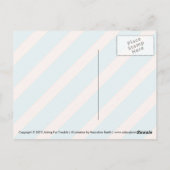 Carte Postale Cookie Cute Kawaii Gingerbread Girl (Dos)