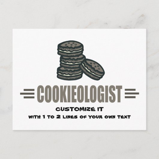 Carte Postale Cookie drôle (Devant)