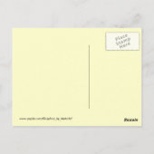 Carte Postale Cookie étoile glacée. Jaune et crème. (Dos)