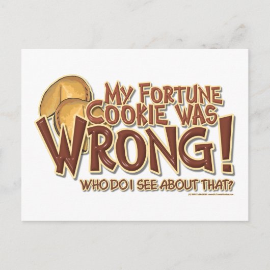 Carte Postale Cookie Fortune (Devant)