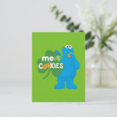 Carte Postale Cookie Monster | Amour shamrock (Debout devant)