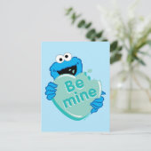 Carte Postale Cookie Monster "Be Mine" Candy Saint-Valentin (Debout devant)