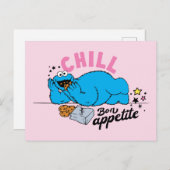 Carte Postale Cookie Monster | Bon appétit Chill (Devant / Derrière)