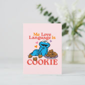 Carte Postale Cookie Monster | Citation de la Saint-Valentin (Debout devant)