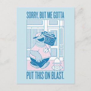 Carte Postale Cookie Monster Désolé Mais Je Dois