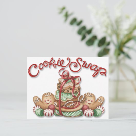 Carte postale Cookie Swap (Debout devant)