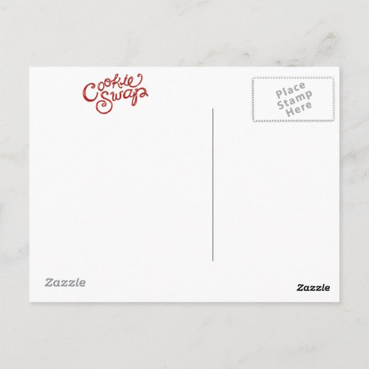Carte postale Cookie Swap (Dos)