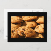 Carte postale Cookies à chips de chocolat (Devant / Derrière)
