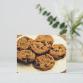 CARTE POSTALE COOKIES À CHOCOLAT (Debout devant)