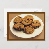 Carte Postale Cookies à puce au chocolat (Devant / Derrière)