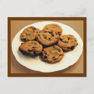 Carte Postale Cookies à puce au chocolat