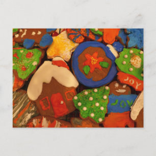 Carte Postale Cookies au pain d'épice givré