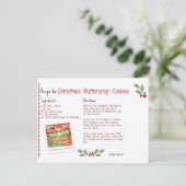 Carte Postale Cookies beurre de Noël (Debout devant)