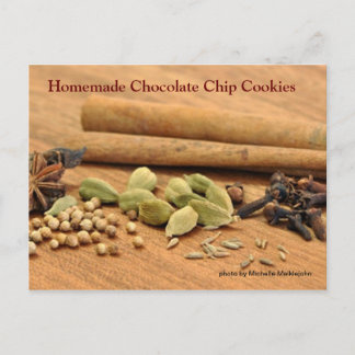 Carte Postale Cookies de chips au chocolat maison
