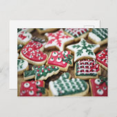 Carte Postale Cookies de Noël (Devant / Derrière)