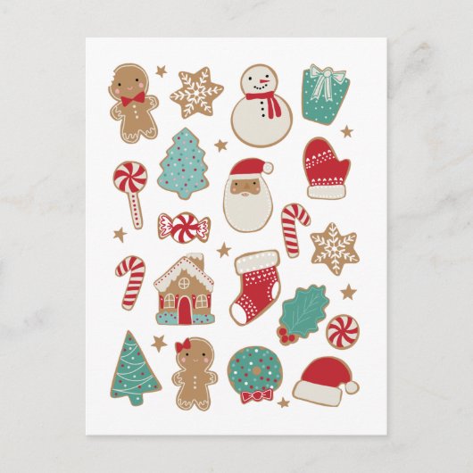 Carte postale Cookies de Noël (Devant)